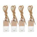 4Pcs Empty 6ml Car Hanging Perfume Vials Charm Decor Essential Oils Bottle