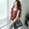Women Messenger Soft Leather Shoulder Bags Tassel Crossbody Handbags (Black