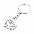 5X(Best Teacher Gift "it takes a big to teach little minds" Charm Love Hea B8D2)