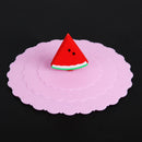 Cartoon Fruit Dustproof Reusable Silicone Cup Cover Seal Lid (Watermelon) A