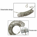 Metal Steel Ring Sizer Guage Mandrel Finger Sizing Measure Stick Standard Tool--
