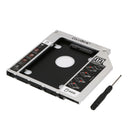 Aluminum Plastic Universal 2nd HDD Caddy 9.5mm SATA 3.0 2.5" SSD HDD Case