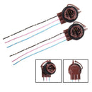2pcs 3157 4157 Bulb Socket Brake Turn Signal Light Harness Wire Plug Connector