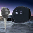 Silicone 2 Button Remote Key Case Fob Protect Cover for Suzuki SX4 (Black)
