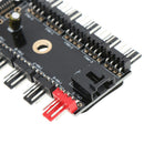 12V 10Way 4pin Fan Hub Speed Control Regulator CPU Fan Interface For PC Case BX