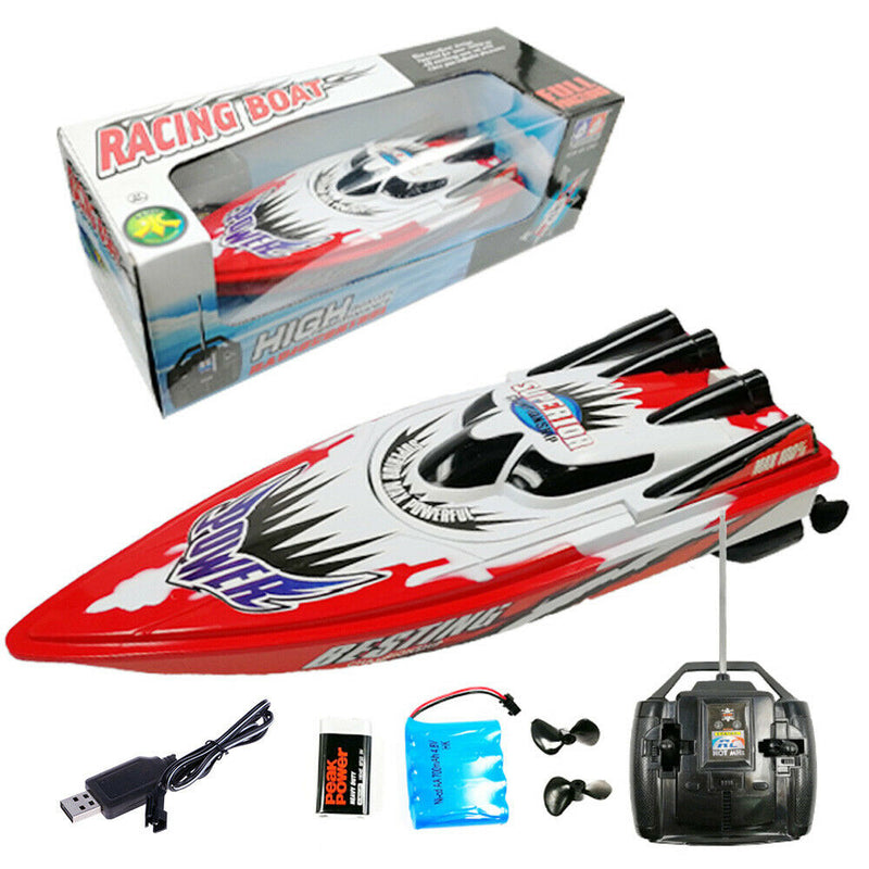 30m Control Rechargeable Fast Speed Remote Control Yacht 2 Motors Speedboat Boat