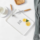 Plastic Dessert Tray Breakfast Bread Trays Nordic Style Snack Plate (Random