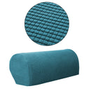 6x Stretch Sofa Armrest Covers Home Recliner Armchair Slipcovers Dark Green