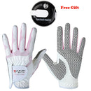 Women Golf Gloves Breathable Pink Glove Clip on Mini Stroke Counter Scorer
