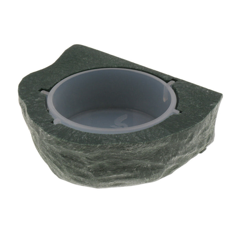 2x Gecko Earth Ledge Magnetic Hanging Feeder Bowl Reptile Terrarium Decor