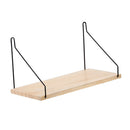 Wood Floating Shelf Wall Mounted Shelving Storage Display Shelf Beige S