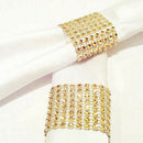 10Pcs Napkin Rings for Wedding Napkin Holders Rhinestone Chair Sashes Banqu J9D1