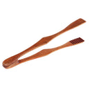 Reusable Wooden Toast Tongs - Wooden Toaster Tongs For Cooking & Holding - 10.6