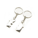 2 X Couple Keyring House Shape Personalized Souvenirs Metal Couple Keychain BX