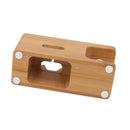Bamboo Combo Table Charging Station Stand Holder Dock For