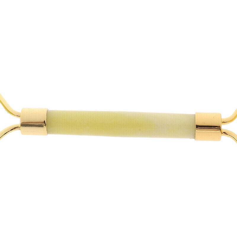 1PC Yellow Roller Natural Facial Care Tools Jade Face Massage Roller Beauty T BX