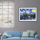 5D DIY Full Drill Diamond Painting Starry Night Cross Stitch Mosaic Kit