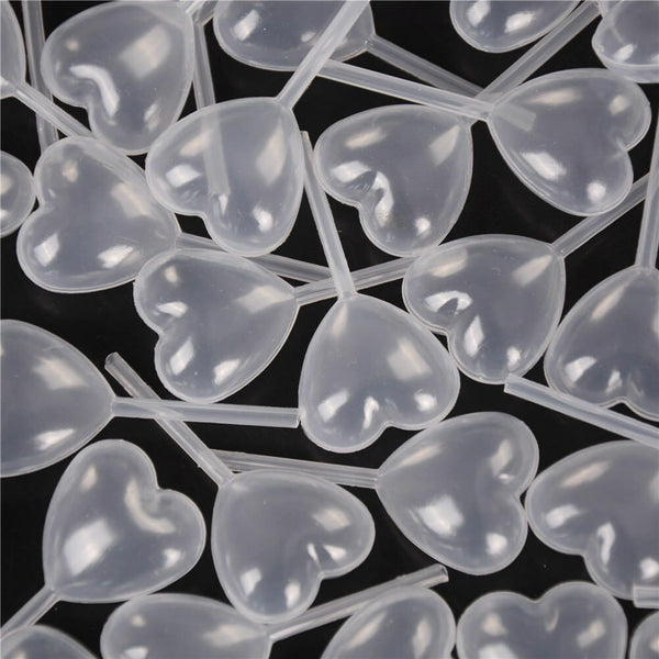 50pcs New Heart Shaped Squeeze Transfer Oils Liquid Pipettes Eye Dropper 4ML â„–[