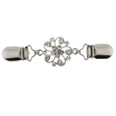Crystal Rhinestone Cardigan Shrug Sweater Pin Clips Shirt Collar Cinch Clothing
