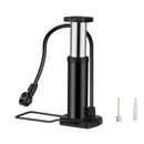 Bike Pump Mini Bike Floor Pump Foot Activated Bicycle Air Pump and Aluminum