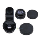 3 in 1 Fish Eye+ Wide Angle+ Macro Camera Lens Kit for Phone (Black) SN9F