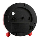 4'' Non-Ticking Quartz Battery Operated Analog Alarm Clock Nightlight Red
