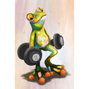 5D DIY Full Drill Diamond Painting Fitness Frog Embroidery Mosaic Craft Kit