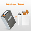 Rechargeable Cigarette Case Dispenser Storage Box Holder with USB Lighter Case