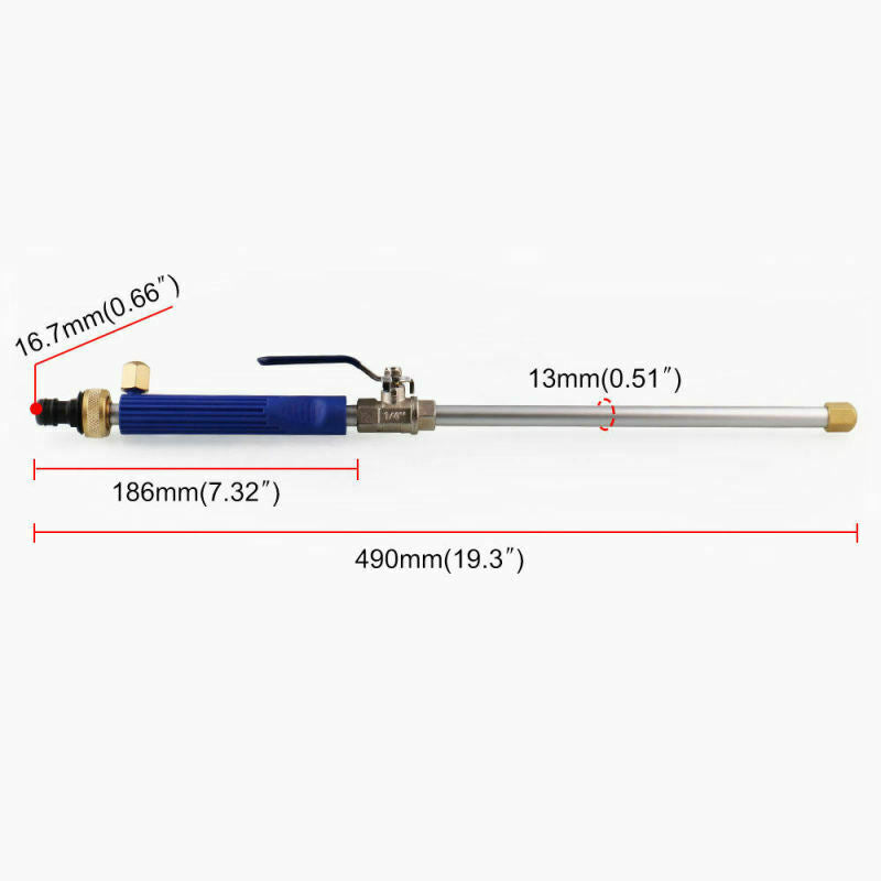 High Pressure Hydro Water Jet Power Washer Water Spray Gun Nozzle Wand Nice LRF