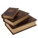 Retro Book Simulation Storage Box Case Home Office Ornament Decor-Brown