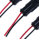 5 Kit 2 Pin Way Car Waterproof Electrical Connector Plug with Wire AWG Marine 3C