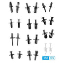 350pcs Auto Fastener Car Bumper Clips Retainer Car Fastener Rivet Fender