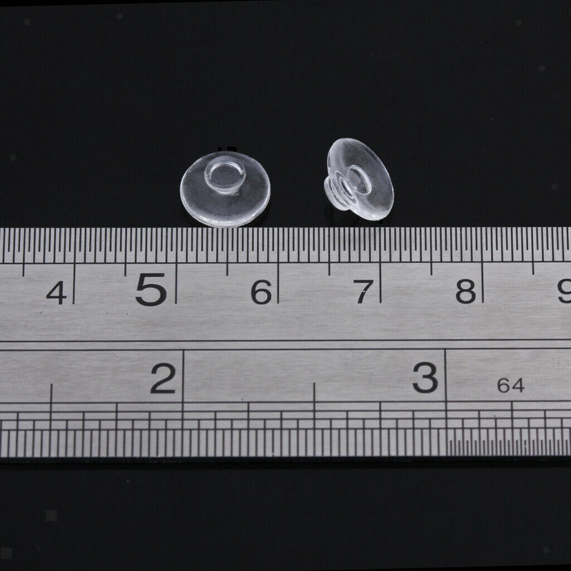 25 Pairs Round Silicone Eyeglass Push In Nose Pads