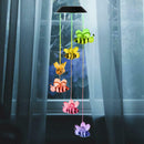 6 LED Windbell Lamp Solar Light Courtyard Moon Star Garden Decorative Lamp