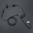 Black 3.5mm Air Tube Headset Anti-radiation Stereo Earphone Covert Acoustic Y7L9