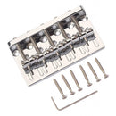 5 String Bass Bridge Electric Guitar Bridge Metal Part With Screw Wrench, Chrome