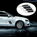 2Pcs Shark Gills Car Exterior Decor Stickers Side Vent Air Flow Fender