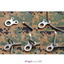 Practical Stainless Steel 3-Holes Quicklink Buckle Carabiner Knotting Tool