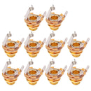 Set 10PCS 6.35mm 1/4" Mono Jacks Electric Guitar Spare Plug Sockets Golden