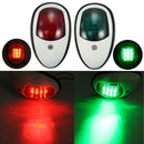 2x Boat Red Green LED Navigation Lights Maritime Port Starboard White