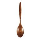 Home Restaurant Kitchen Tool Non Slip Soup Porridge Wooden Spoon Brown