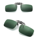 2 Polarized Clip On Sunglasses UV400 Night Vision Car Driving Flip Up Shades