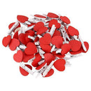 50pcs Cute Mini Clips Red Love Heart Design Wooden Clips Gift Decoration Cl X1Q5
