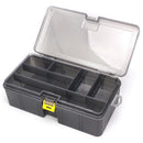 Waterproof Fishing Tackle Box Durable Dual Layer Lures Bait Storage Case Plastic