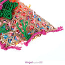 Colorful Bamboo Weave Wooden Swing Parrot Bird Toys Bird Cage Accessories