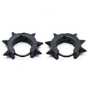 Pair Men's Rivet Hoop Huggie Earrings Titanium Steel 4mm x 9mm Black V7N5