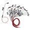 20Pcs Painted LED Lamppost Wire Courtyard Lights 1/200 HO for Roadway Scene