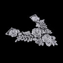 1X Embroidered Floral Lace Neckline Neck Collar Trim Clothes Sewing Patch li