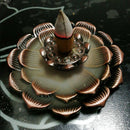 Incense Burner Holder Censer Plate For Candle Aromatherapy Lotus Purple