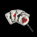 Car Stickers, Funny Poker Pattern Truck Vehicle Body Window Reflective Stic